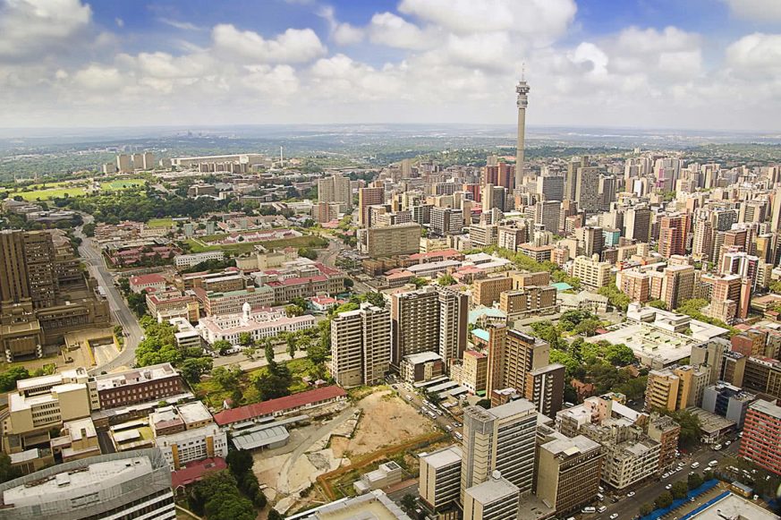 johannesburg City View of Johannesburg, South Africa