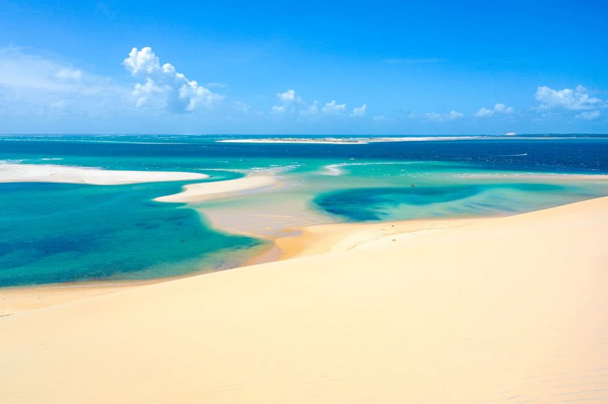 Sand Dunes and Beaches in Mozambique