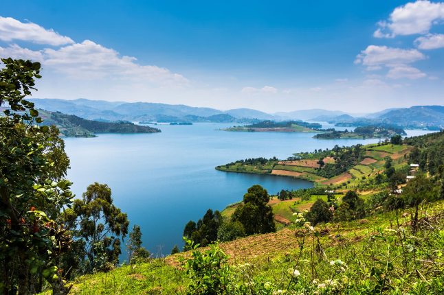Uganda Lake Landscape