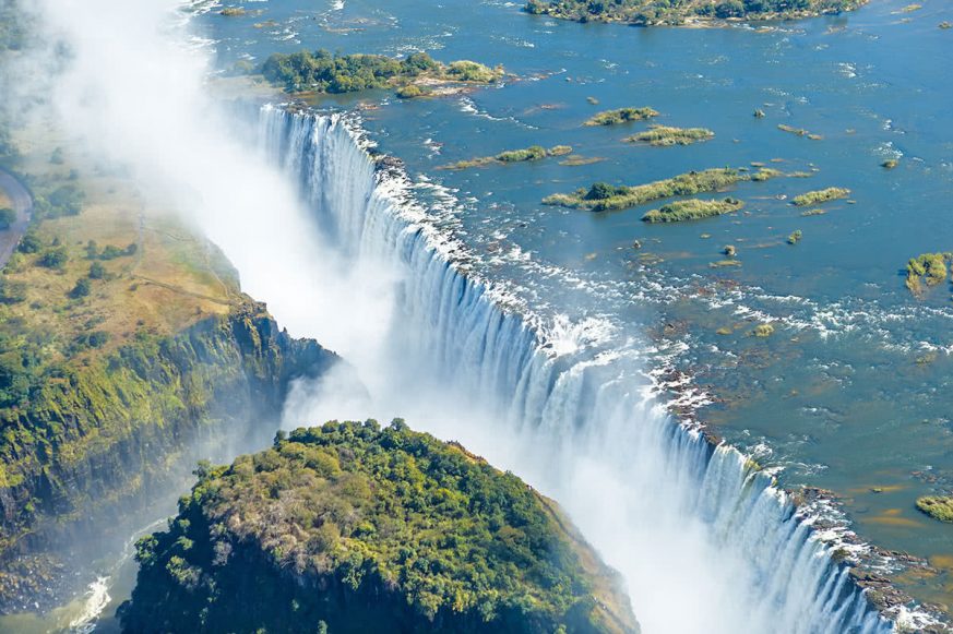 vic-falls-aerial View of Victoria Falls from the Air