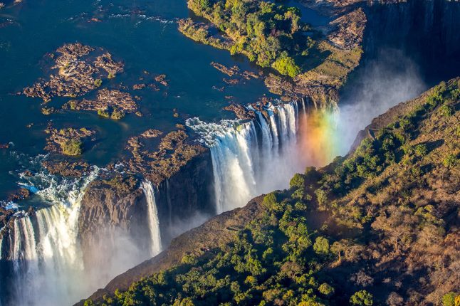 Aerial View of Victora Falls