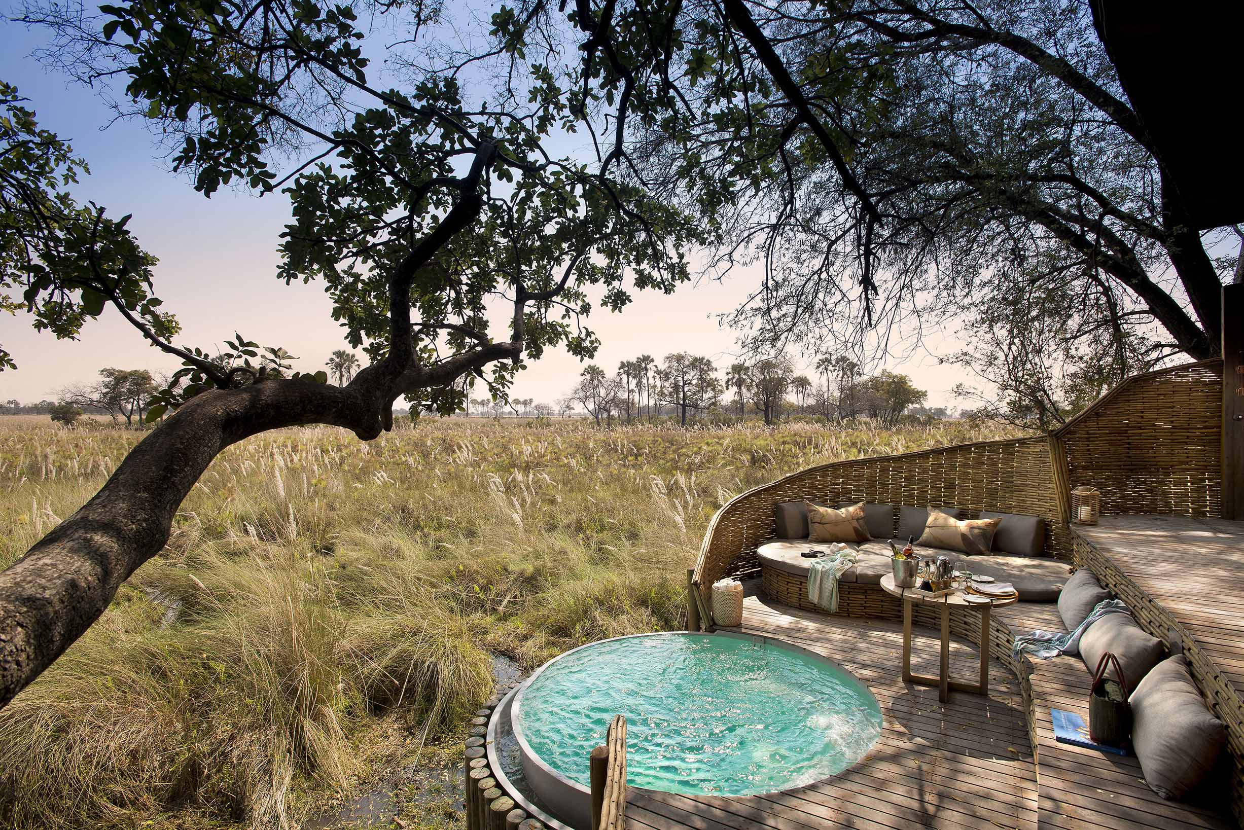 Sandibe Okavango Safari Lodge, Okavango Delta, Botswana.