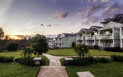 Hemingways hotel in Nairobi at sunset