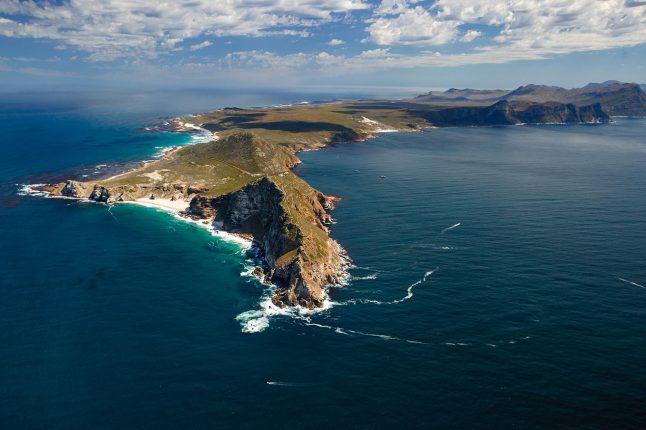 An,Aerial,View,Of,Cape,Point,And,The,Cape,Of