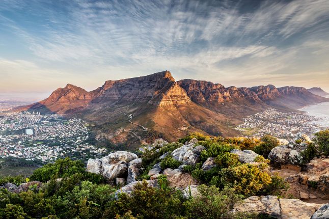 Table mountain sunset