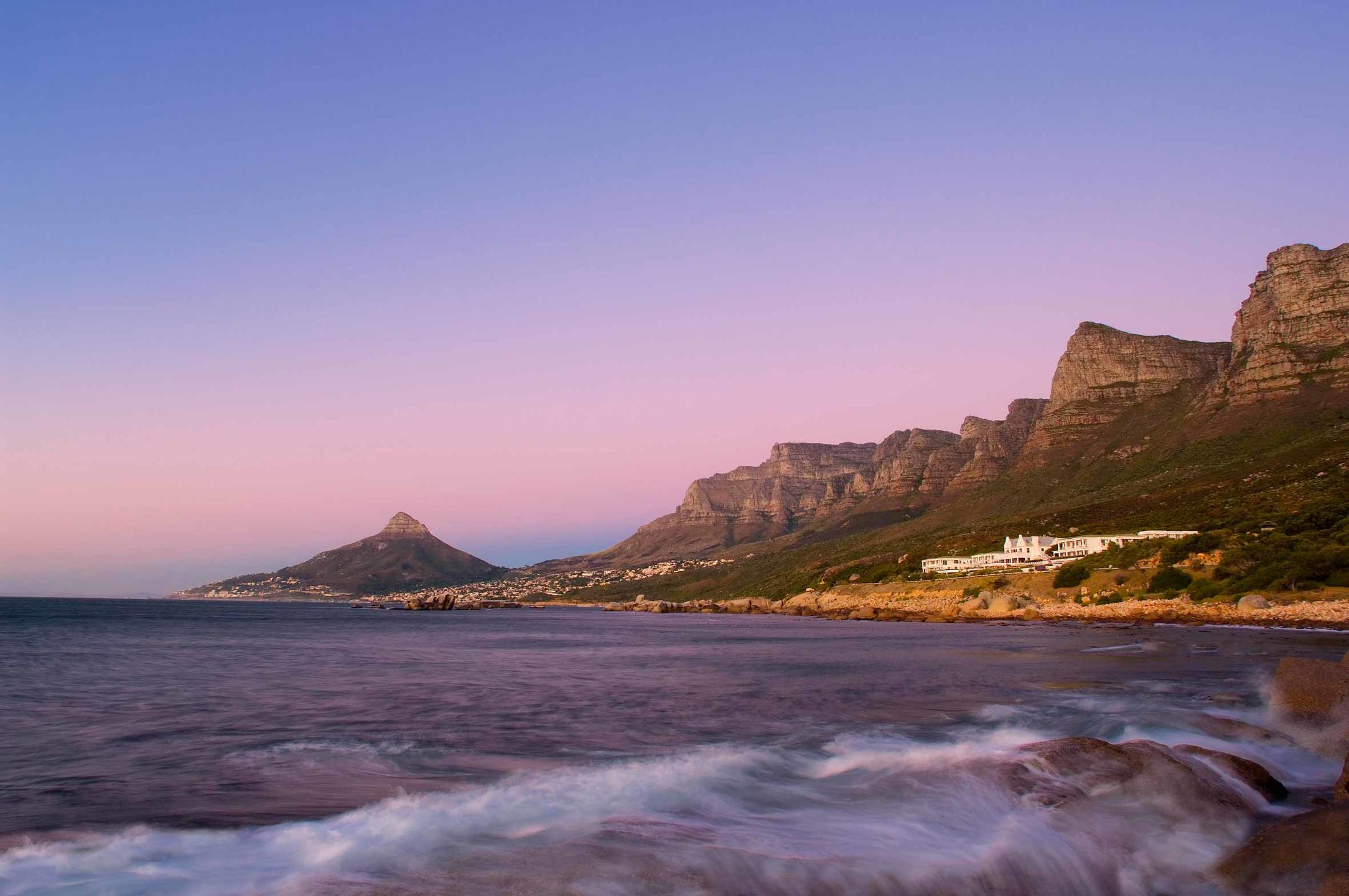 View of the Twelve Apostles hotel in Cape Town