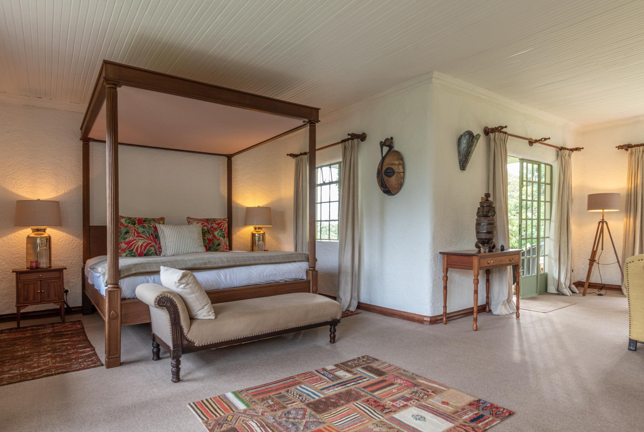 A bedroom suite at Wilderness Sabyinyo, Rwanda