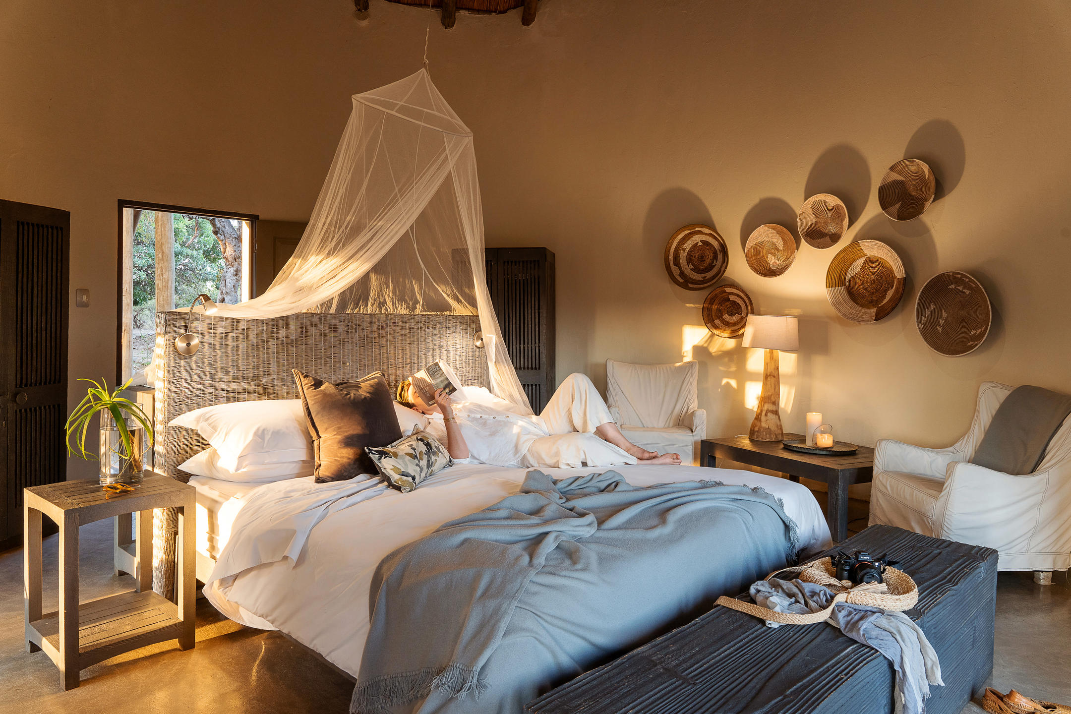 Simbavati River Lodge, Timbavati Game Reserve, South Africa.