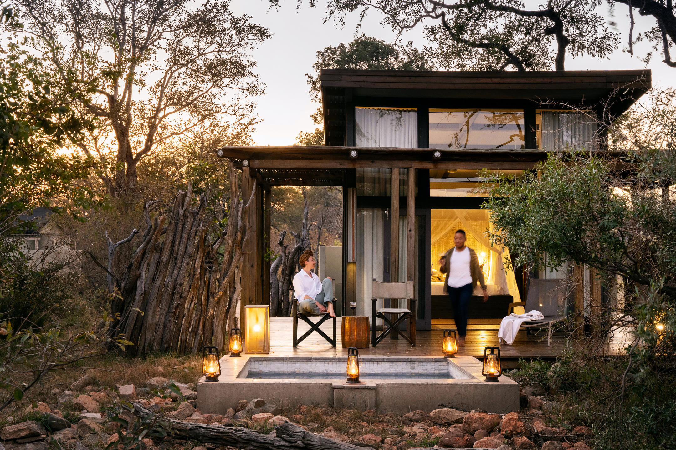 Simbavati River Lodge, Timbavati Game Reserve, South Africa.