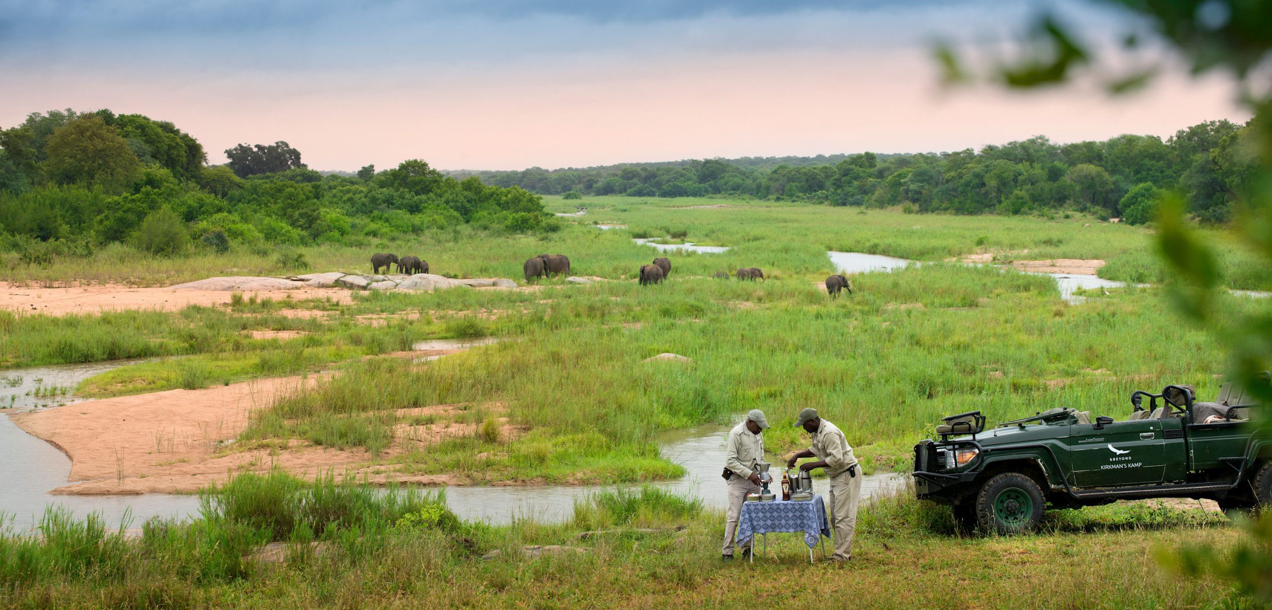 Coffee break, Kirkman's Kamp, Sabi Sand Game Reserve, South Africa 