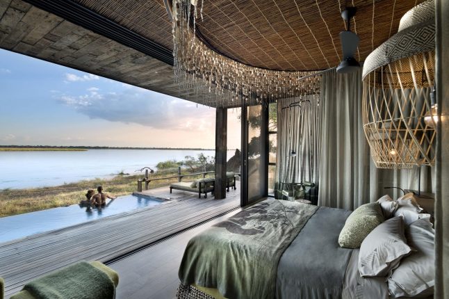 Luxury suites at Africa Bush Camps Lolebezi, Lower Zambezi National Park, Zambia