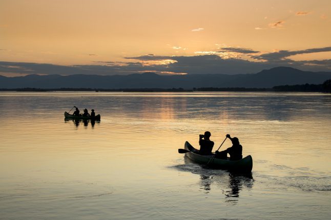 Canoeing adventures at Africa Bush Camps Lolebezi, Lower Zambezi National Park, Zambia
