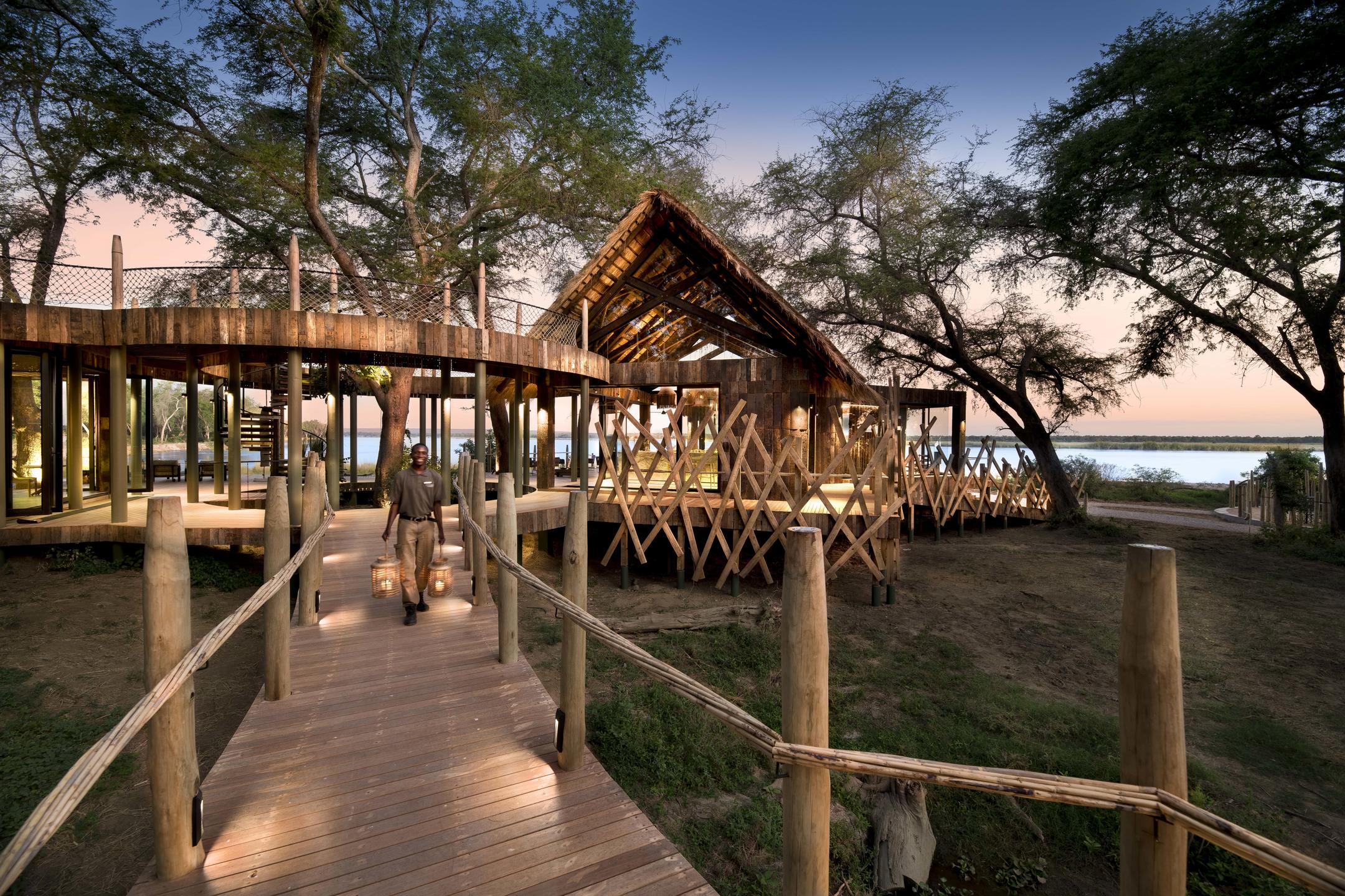 Main area at Africa Bush Camps Lolebezi, Lower Zambezi National Park, Zambia