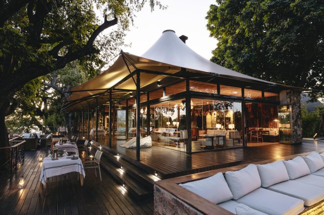 General guest area at Thorntree River Lodge, Mosi-Oa-Tunya National Park, Zambia