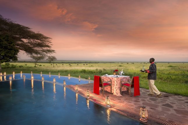 Romantic dinner at andBeyond Kichwa Tembo, Masai Mara, Kenya