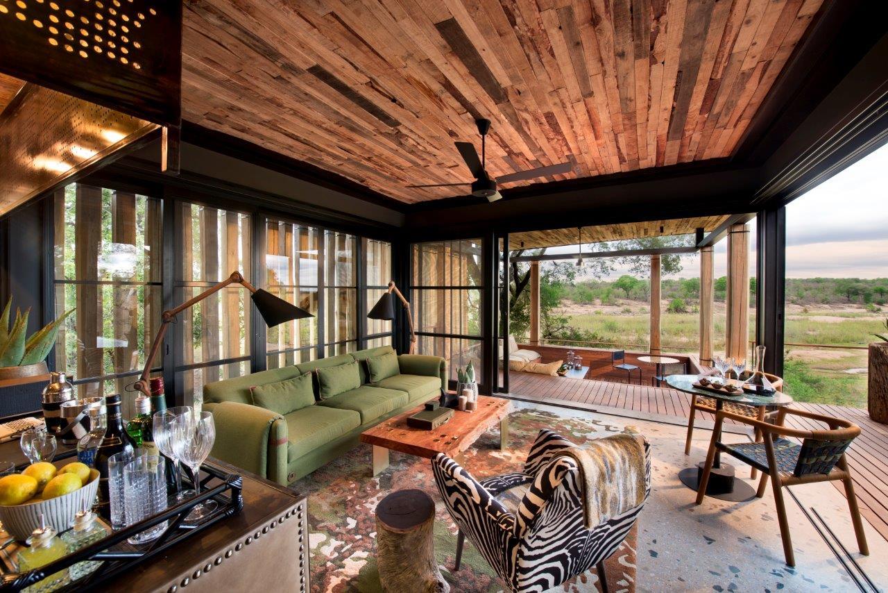 guest suite lounge at andbeyond tengile river lodge 1