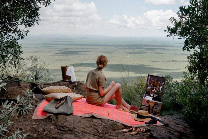 Brooke in the Masai Mara, Kenya