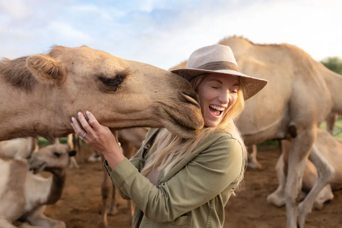 Co-Founders, Kyle and Leah Green, Luxury Lodge, Couples Safaris. &Beyond Travel, andBeyond Suyian. Camel Safaris, Camel Rides