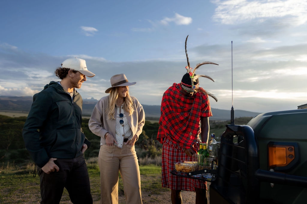 Co-founders, Kyle and Leah. Ubuntu Travel, Couple Safari, Lewa, Laikipia