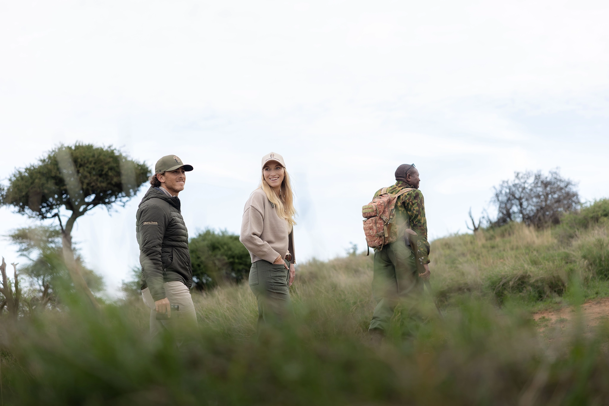 Walking safari at Sirikoi Tented Camp, Lewa Conservancy, Kenya. 